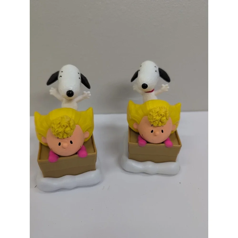 2 Peanuts Movie Sally and Snoopy Happy Meal Toy McDonalds‎ 2015